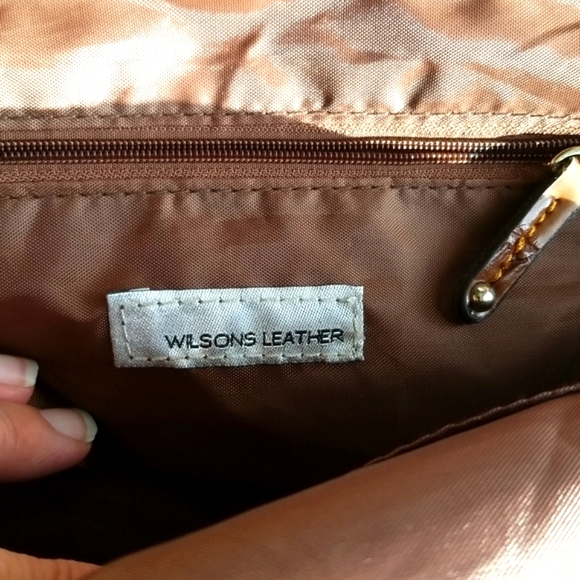 NEW LISTINGS!! Wilson's Leather Croc Embossed Bag - Picture 4 of 10